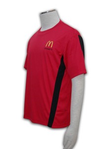 T145 tee shirt 設計 tee shirt 批發 t shirt 設計圖案 訂製圓領T恤專門店     紅色